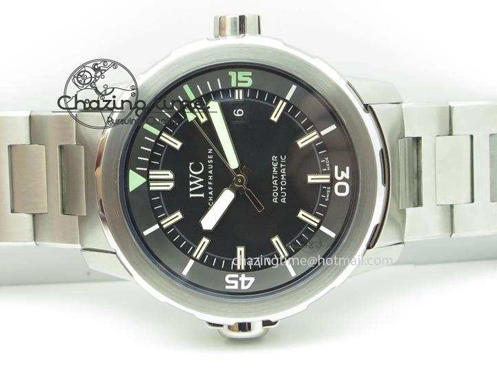 MIROTIME 0317 UrbanStyle Aquatimer Automatic IW329002 V6F 1:1 Best Edition Black Dial On SS Bracelet MIYOTA 7317